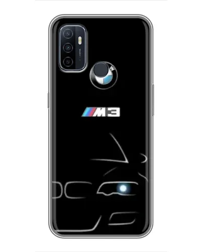 Чехол для OPPO A53 с картинкой «Минималистичный принт BMW M3»