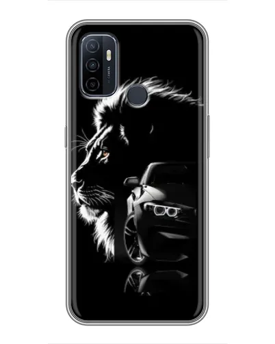 Чехол для OPPO A53 с картинкой «BMW и лев»