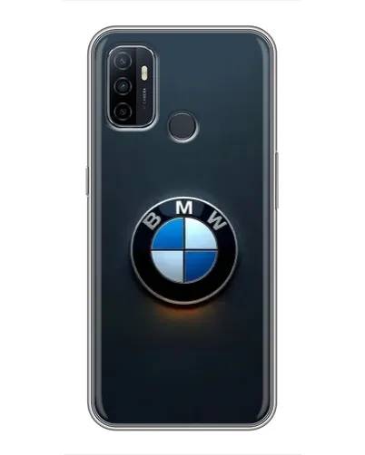 Чехол для OPPO A53 с картинкой «Логотип BMW — минимализм»