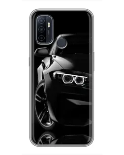 Чехол для OPPO A53 с картинкой «Черная BMW — профиль» Чехол для OPPO A53 с картинкой «Черная BMW — профиль»