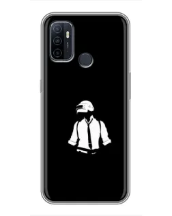 Чехол для OPPO A53 с картинкой «PUBG — белый шлем» Чехол для OPPO A53 с картинкой «PUBG — белый шлем»