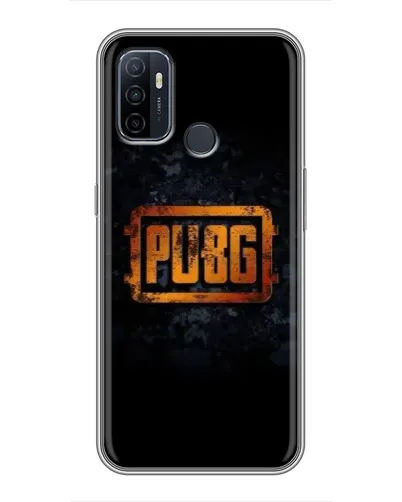 Чехол для OPPO A53 с картинкой «PUBG — золотой логотип»