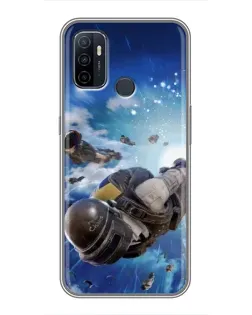 Чехол для OPPO A53 с картинкой «Десант PUBG — прыжок» Чехол для OPPO A53 с картинкой «Десант PUBG — прыжок»