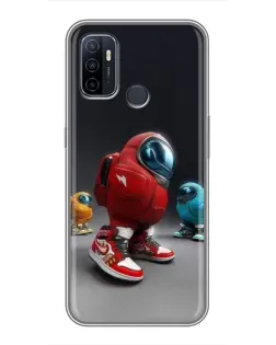 Чехол для OPPO A53 с картинкой «Among Us — 3D стиль»