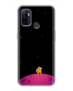 Чехол для OPPO A53 с картинкой «Одинокий герой на планете»
