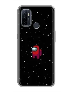 Чехол для OPPO A53 с картинкой «Красный Among Us»