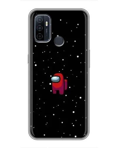 Чехол для OPPO A53 с картинкой «Красный Among Us»