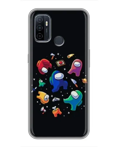 Чехол для OPPO A53 с картинкой «Among Us космос»