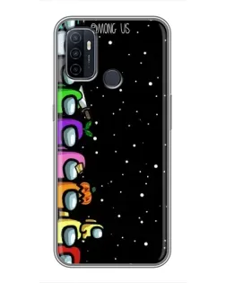 Чехол для OPPO A53 с картинкой «Команда Among Us»