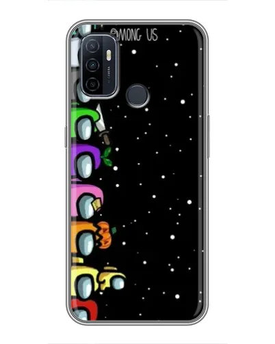 Чехол для OPPO A53 с картинкой «Команда Among Us»