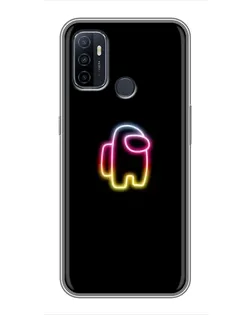 Чехол для OPPO A53 с картинкой «Among Us градиент»