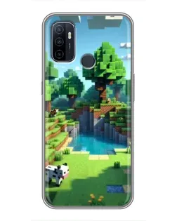 Чехол для OPPO A53 с картинкой «Minecraft летний день»