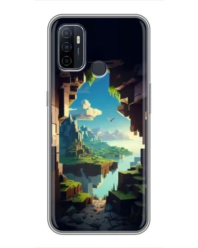 Чехол для OPPO A53 с картинкой «Вид из пещеры»