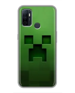 Чехол для OPPO A53 с картинкой «Крипер микро-дизайн»