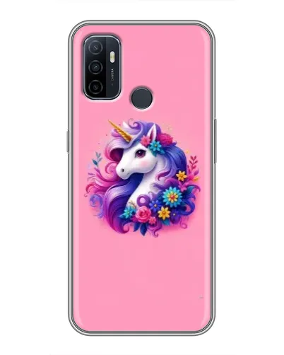 Чехол для OPPO A53 с картинкой «Сказочный единорог»