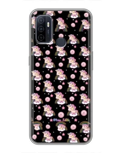 Чехол для OPPO A53 с картинкой «Magic Unicorn паттерн»
