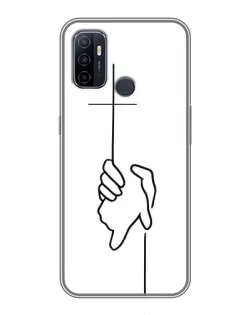 Чехол для OPPO A53 с картинкой «Рука держит» Чехол для OPPO A53 с картинкой «Рука держит»