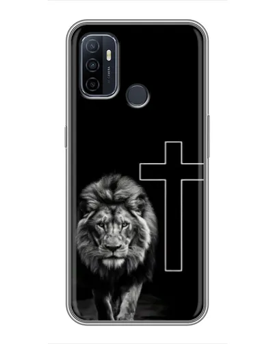 Чехол для OPPO A53 с картинкой «Лев и Крест»