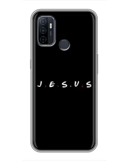 Чехол для OPPO A53 с картинкой «Точки веры J.E.S.U.S.»