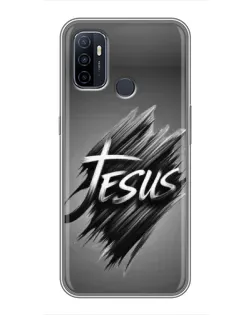 Чехол для OPPO A53 с картинкой «Надпись Jesus Graffiti»