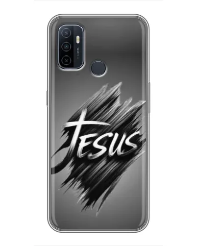 Чехол для OPPO A53 с картинкой «Надпись Jesus Graffiti»