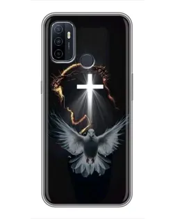 Чехол для OPPO A53 с картинкой «Голубь и Свет»