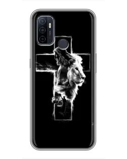 Чехол для OPPO A53 с картинкой «Сияющий крест Jesus»