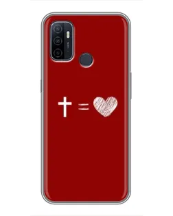 Чехол для OPPO A53 с картинкой «Уравнение любви»