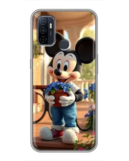 Чехол для OPPO A53 с картинкой «Микки садовод»