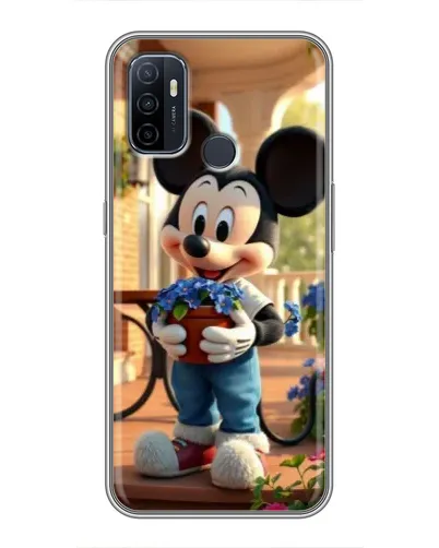 Чехол для OPPO A53 с картинкой «Микки садовод»