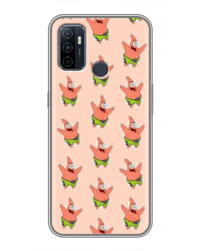 Чехол для OPPO A53 с картинкой «Патрик Стар паттерн»