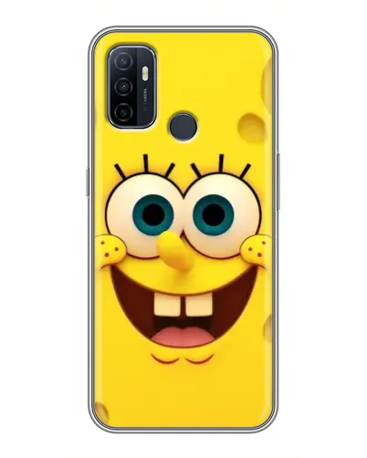 Чехол для OPPO A53 с картинкой «Губка Боб улыбка»