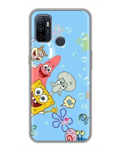 Чехол для OPPO A53 с картинкой «Веселые пузырьки»