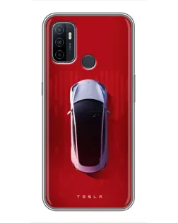 Чохол для OPPO A53 з картинкою «Tesla Top View»