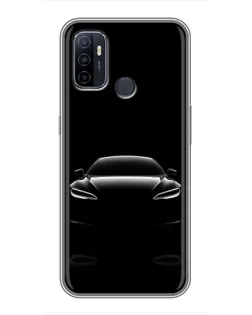 Чохол для OPPO A53 з картинкою «Силует Tesla Night»