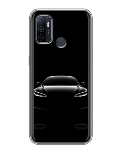 Чехол для OPPO A53 с картинкой «Силуэт Tesla Night» Чехол для OPPO A53 с картинкой «Силуэт Tesla Night»