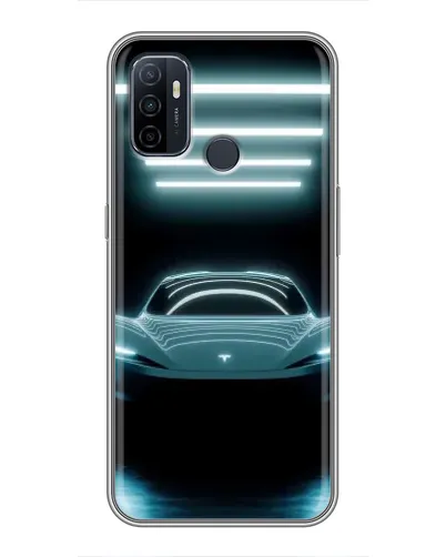 Чехол для OPPO A53 с картинкой «Tesla в неоне» Чехол для OPPO A53 с картинкой «Tesla в неоне»