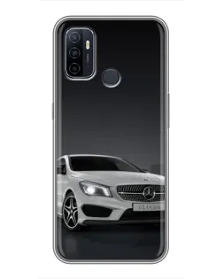 Чохол для OPPO A53 з картинкою «Mercedes AMG GT Silver»