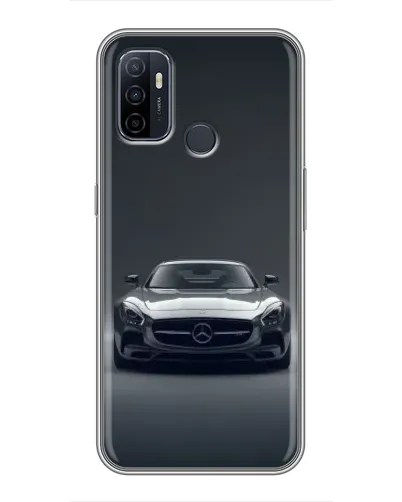 Чехол для OPPO A53 с картинкой «Mercedes на черном»