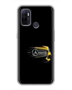 Чехол для OPPO A53 с картинкой «Mercedes — ретро стиль»
