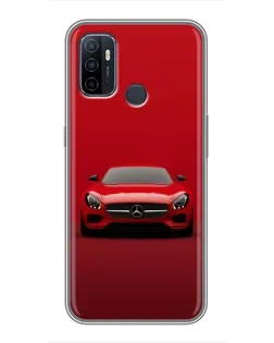 Чехол для OPPO A53 с картинкой «Красный Mercedes AMG»