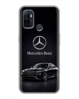 Чехол для OPPO A53 с картинкой «Mercedes — решетка радиатора»