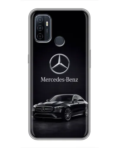 Чехол для OPPO A53 с картинкой «Mercedes — решетка радиатора»