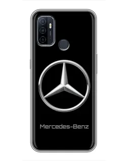 Чехол для OPPO A53 с картинкой «Mercedes Silver Logo»