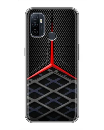 Чехол для OPPO A53 с картинкой «Mercedes Carbon Grid»