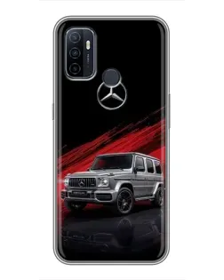 Чехол для OPPO A53 с картинкой «Mercedes G-Class красный»