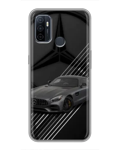 Чехол для OPPO A53 с картинкой «Mercedes AMG — графика»