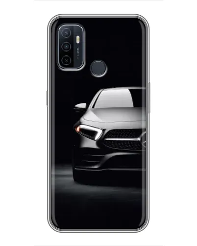 Чехол для OPPO A53 с картинкой «Свет фар Mercedes»