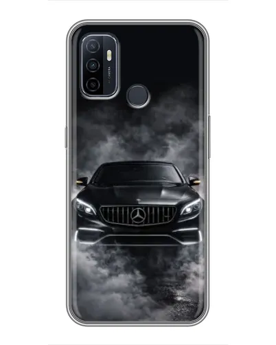 Чехол для OPPO A53 с картинкой «Mercedes в дыму»