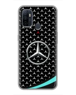 Чехол для OPPO A53 с картинкой «Mercedes — бирюзовый акцент»